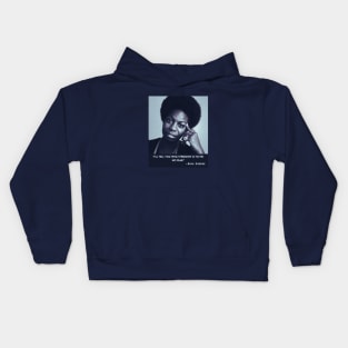 Nina Simone quote: I'll tell you what freedom is to me: no fear Kids Hoodie